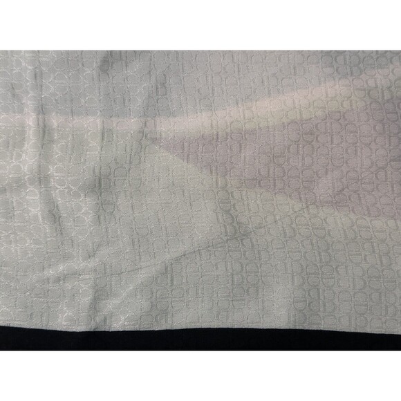 Vtg Christian Dior Multi-Color White Teal Green Black Abstract CD Monogram Scarf - Picture 10 of 15